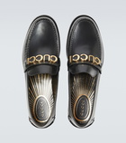 Gucci - Logo leather loafers