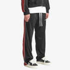 Cole Buxton Men's Contrast Tape Track Pant in Black/Red
