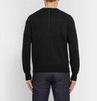 rag & bone - Embroidered Stretch Pima Cotton-Blend Sweater - Black