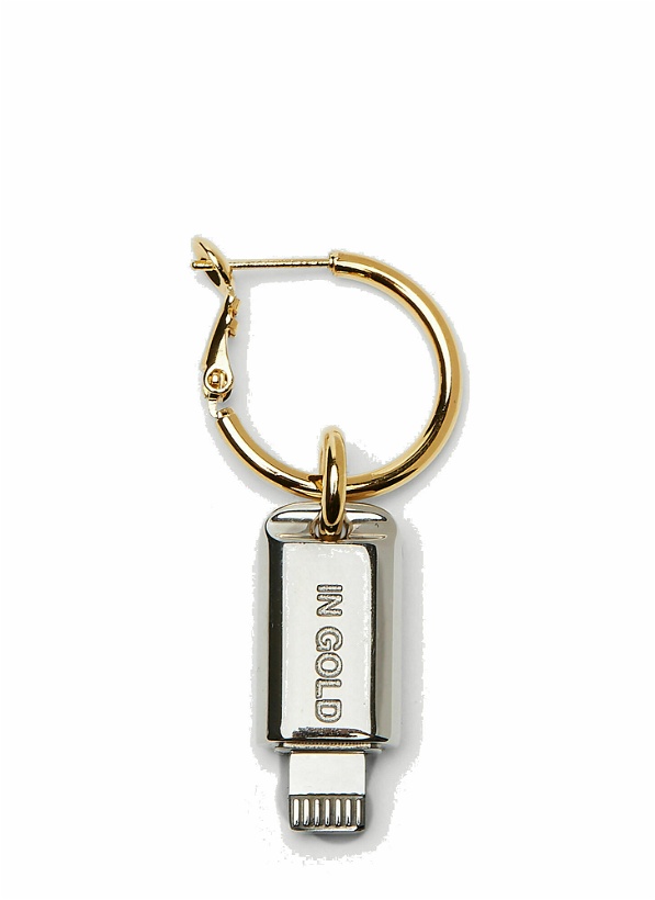 Photo: USB-C Hoop Earring in Silver
