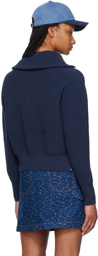 Maison Kitsuné Navy Bold Fox Head Sweater