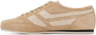 TOM FORD Beige Perforated Suede Brook Sneakers