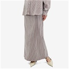 Saks Potts Women's Livia Sequin Skirt in Brown Stripe Sequin