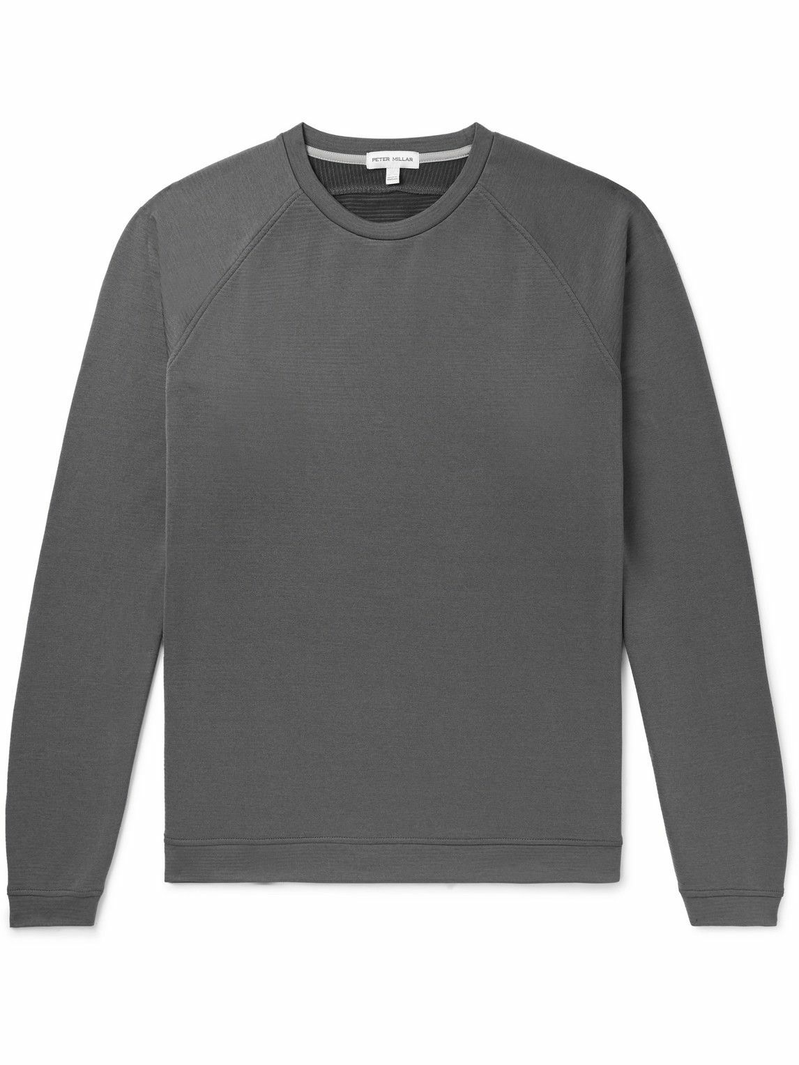 Peter Millar - Beaumont Performance Ribbed Stretch-Jersey Golf Sweatshirt - Gray