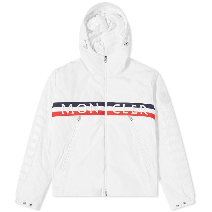 Photo: Moncler Olargues Tricolore Logo Hooded Jacket