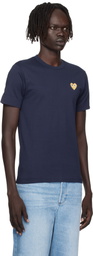 COMME des GARÇONS PLAY Navy Heart Patch T-shirt