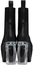 Rick Owens Black Grilled Platform Boots