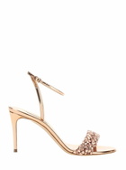 Casadei starlink Pink Sandals With High Stiletto Heel And Braided Embellishment In Ecoleather Woman