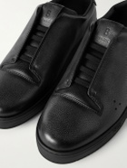 Berluti - Playtime Scritto Venezia Leather Slip-On Sneakers - Black