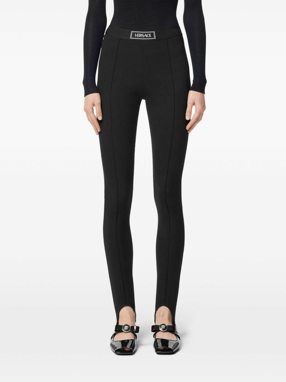 Versace 90s Vintage Logo Stirrup Leggings Versace versace-90s-vintage-logo-stirrup-leggings-versace