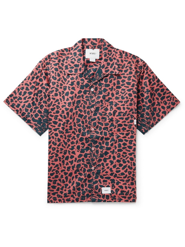 Photo: WTAPS - Night Vision Camp-Collar Leopard-Print Cotton-Twill Shirt - Pink
