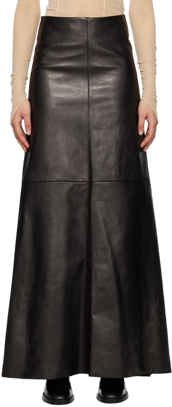スカート Ann Demeulemeester FW23 'Janita' skirt (2302WSK10FA342 099) Ann Demeulemeester Black Zita Maxi Skirt Ann Demeulemeester