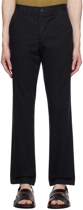 Photo: PS by Paul Smith Navy Slim Fit Trousers