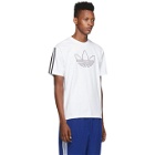 adidas Originals White Outline Trefoil T-Shirt