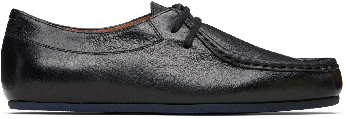 Jil Sander Black Hood Lace-Up Derbys