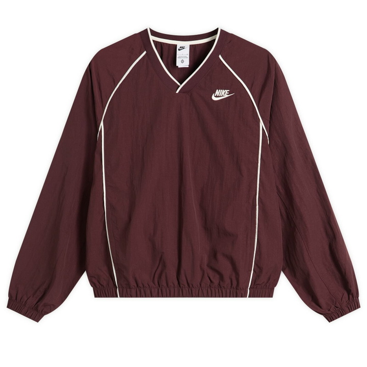 Photo: Nike Women's Windrunner Pullover in Burgundy/Sail