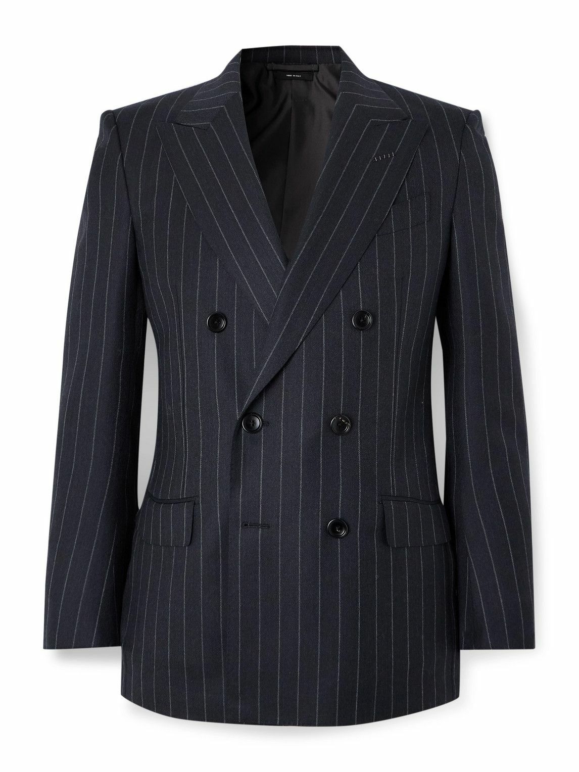 【関税込み】TOM FORD STRIPED WALLIS DOUBLE BREASTED JACKET GI2971-FAX1267_IG122_OS_A