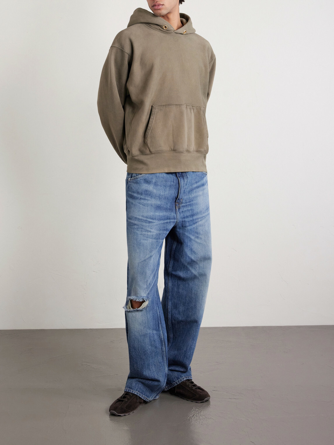 Les Tien - Cotton-Jersey Hoodie - Green