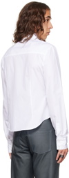 AARON ESH SSENSE Exclusive White Double Dart Shirt