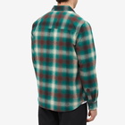 Wood Wood Men's Avenir Gradient Check Overshirt in Green Check