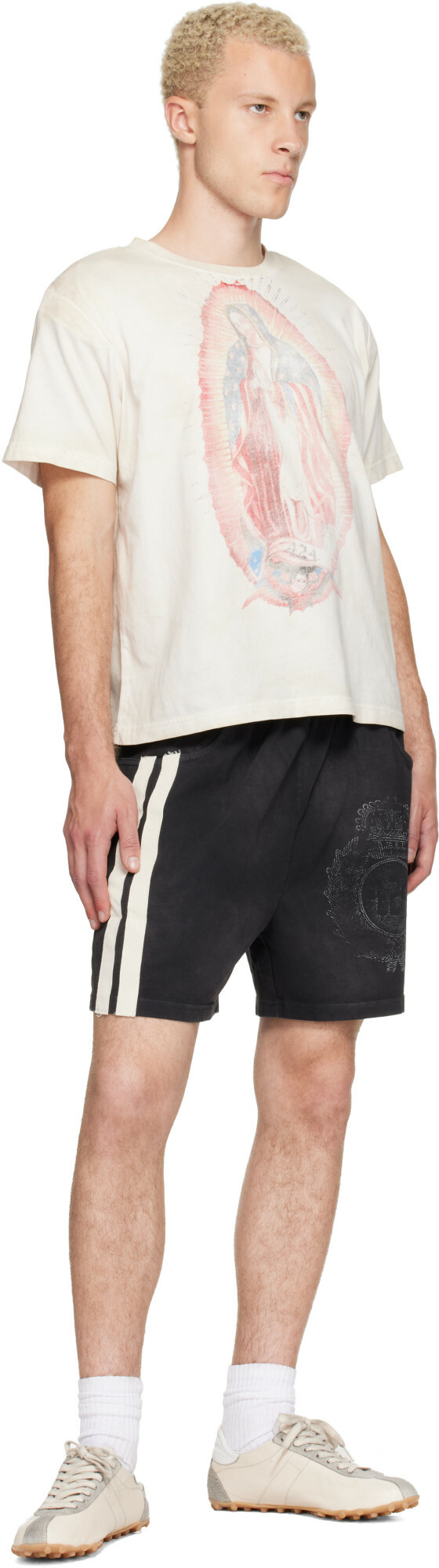 424 Black Sport Shorts