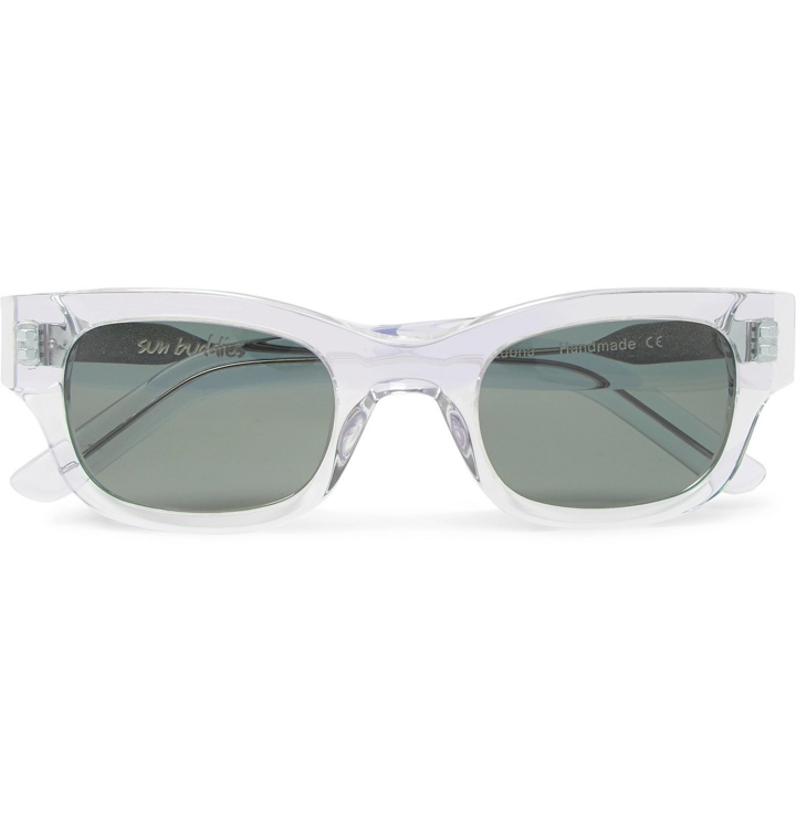 Photo: Sun Buddies - Lubna Square-Frame Acetate Sunglasses - Neutrals