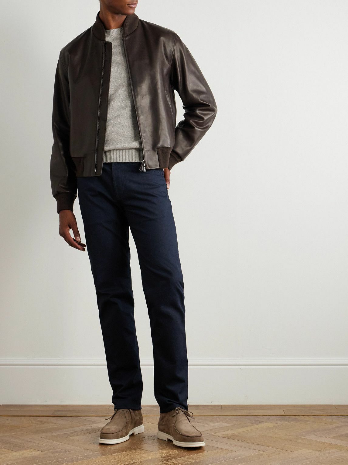 Loro Piana - Quarona Slim-Fit Straight-Leg Jeans - Blue