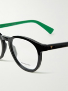 Bottega Veneta - Round-Frame Acetate Optical Glasses