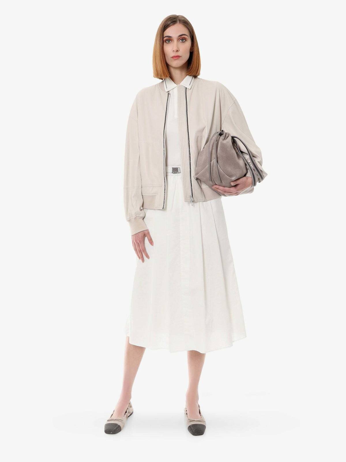 Brunello Cucinelli Skirt White Womens Brunello Cucinelli