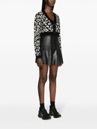 J.Lindeberg Black Mallory Leopard-Pattern Cardigan