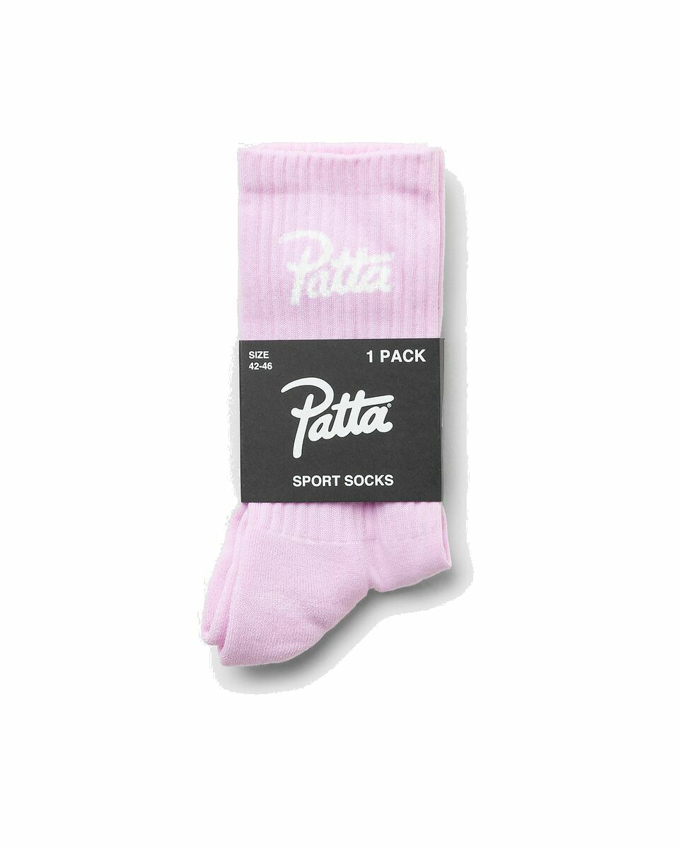 Photo: Patta Patta Basic Sports Socks Pink - Mens - Socks