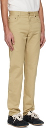 Burberry Beige Logo Patch Jeans
