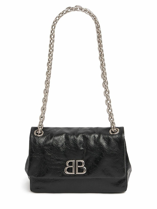 Photo: BALENCIAGA Mini Monaco Leather Shoulder Bag