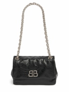 BALENCIAGA Mini Monaco Leather Shoulder Bag