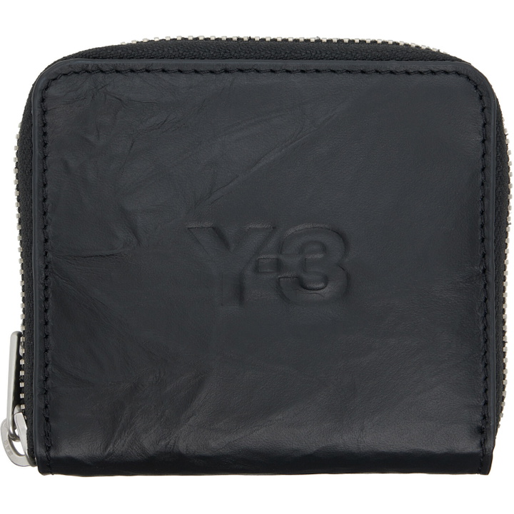 Photo: Y-3 Black Crinkle Leather Wallet