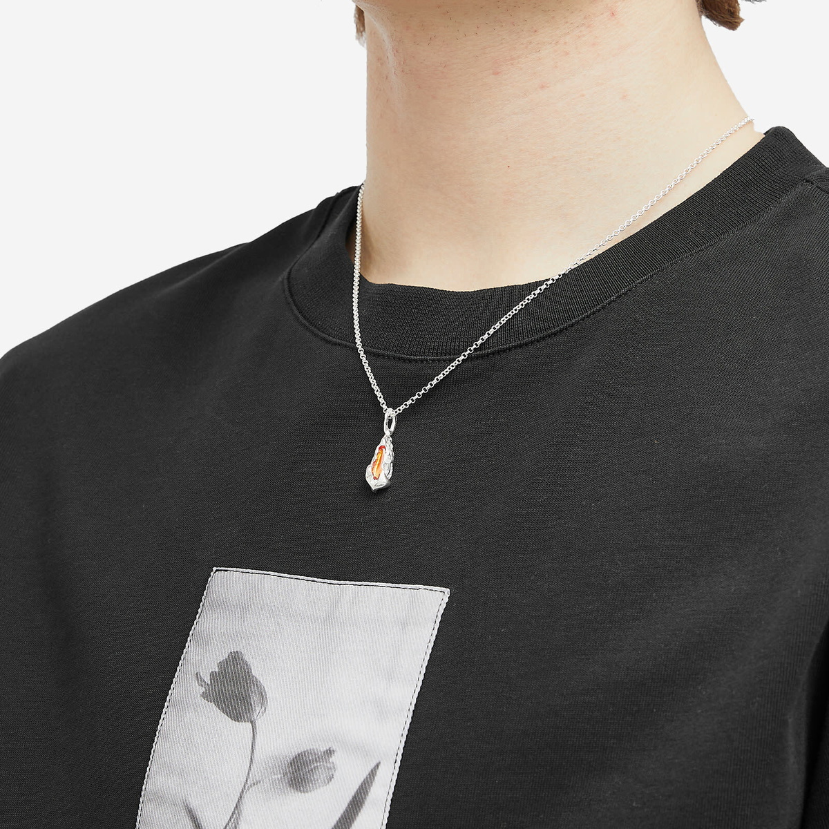 Simuero Naranja Necklace in Silver/Orange 