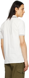 PS by Paul Smith White Embroidered Polo