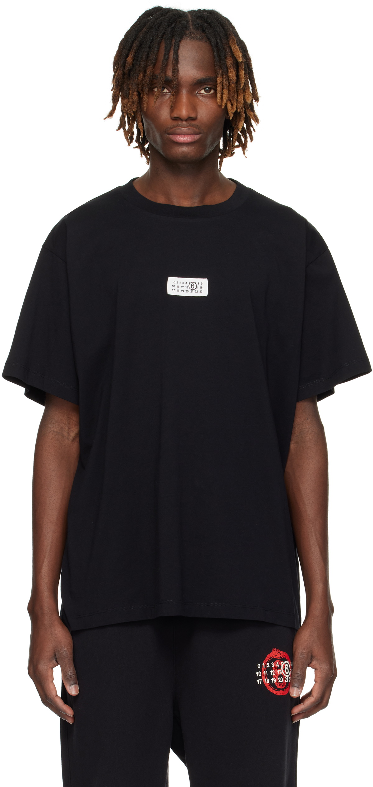 【関税&送料込】Mm6 Maison Margiela Numeric Signature T-Shir MM6 Maison Margiela: White Numeric Signature T-shirt | SSENSE