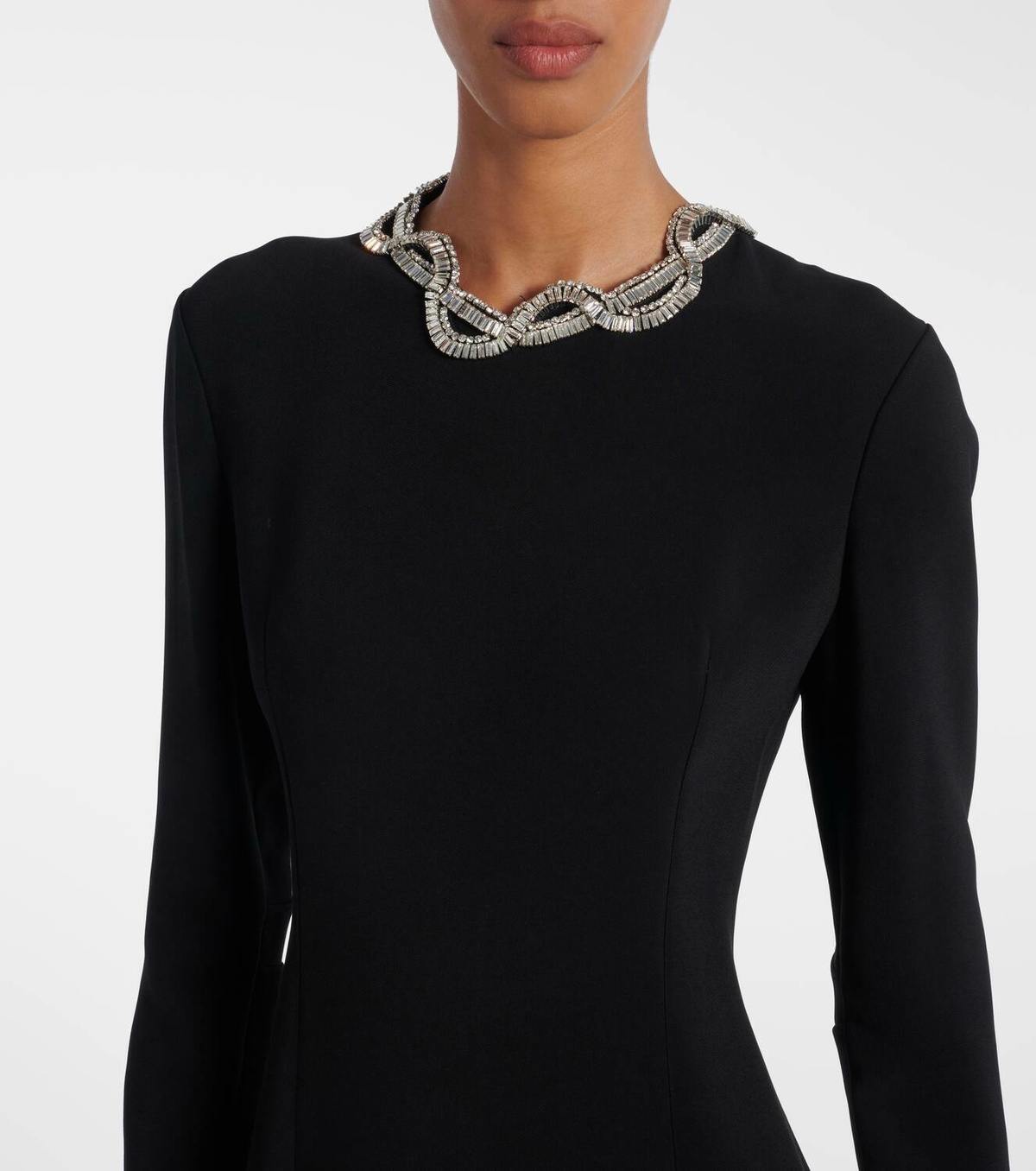 The Row Mitsuko embellished cady maxi dress
