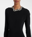 The Row Mitsuko embellished cady maxi dress