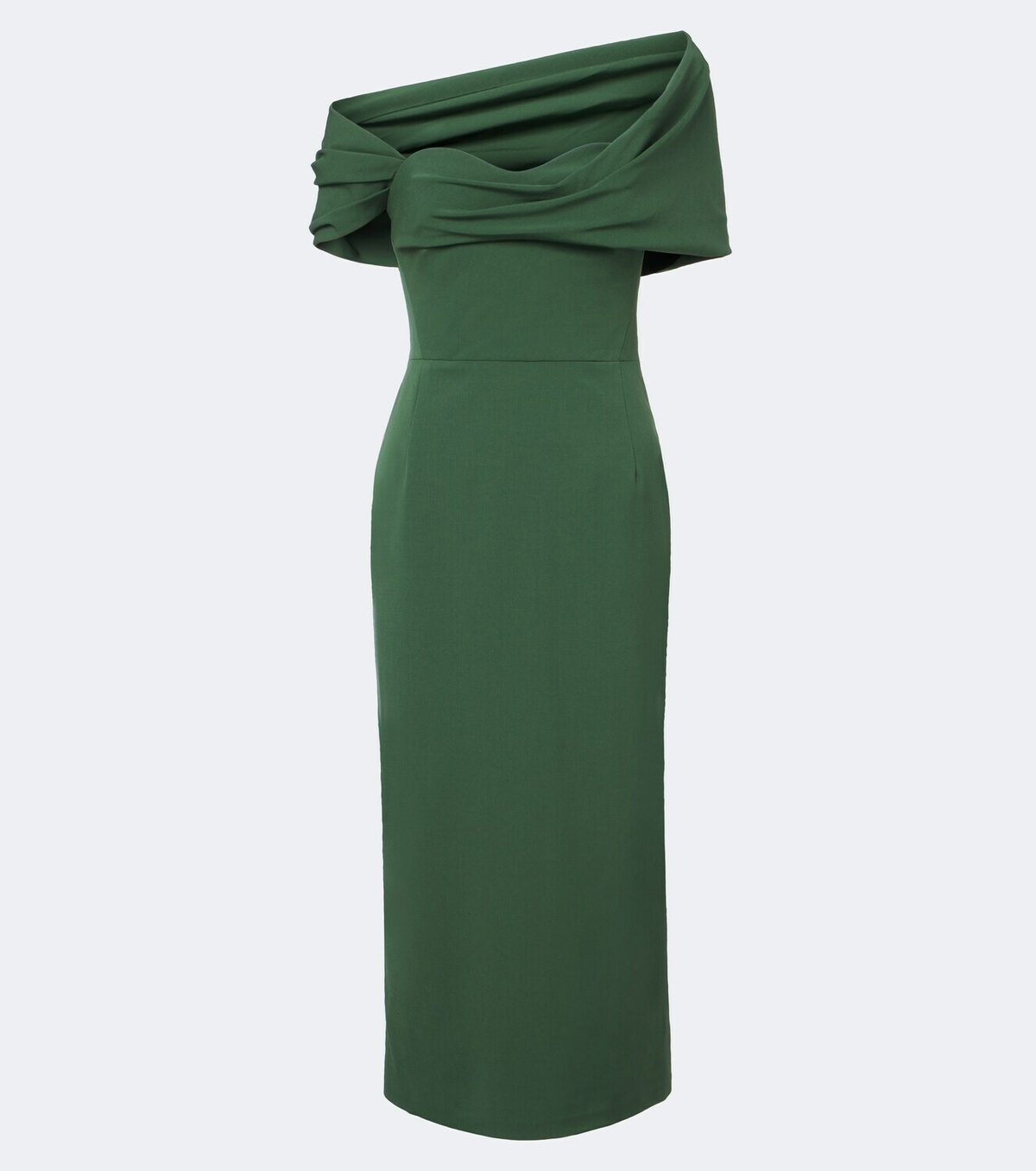 Carolina Herrera Off-shoulder wool-blend cocktail dress