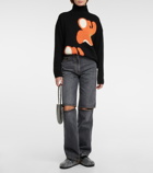 JW Anderson - Bumper leather and crystal-embellished shoulder bag