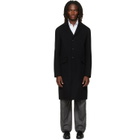 Jil Sander Black Melton Coat