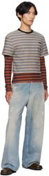 Andersson Bell Beige & Orange Stripe LS T-shirt