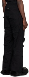 We11done Black Layered Cargo Pants