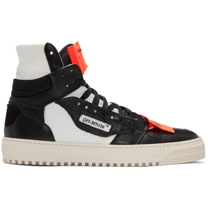 Photo: Off-White Black and White Low 3.0 High-Top Sneakers 