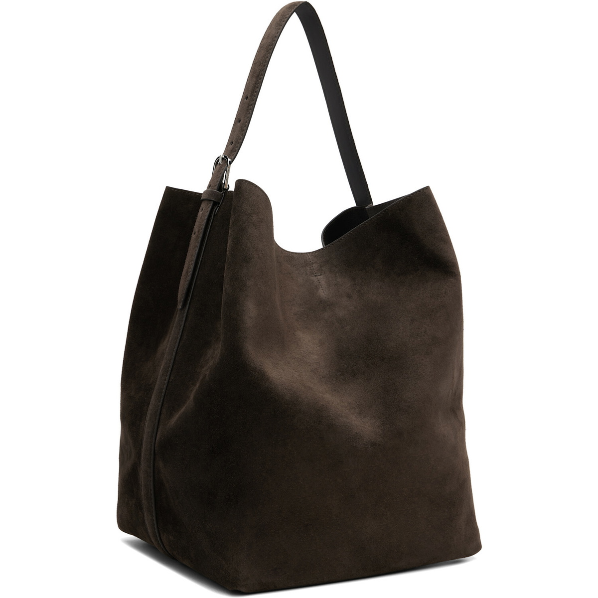 TOTEME Brown Belted Suede Tote