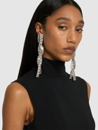 ALESSANDRA RICH Crystal Braid Long Earrings