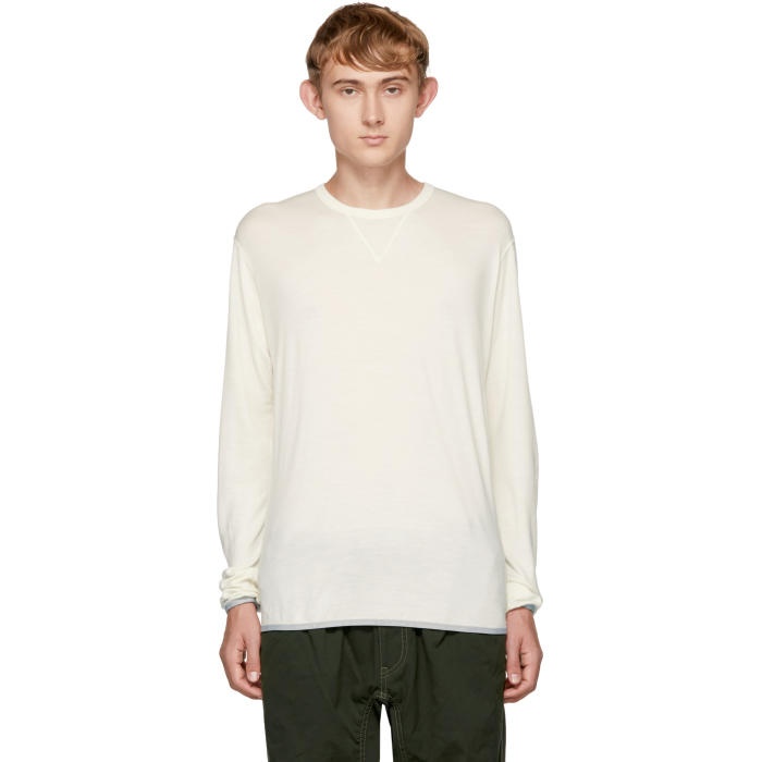 Photo: and Wander Off-White Wool Crew Sweater 