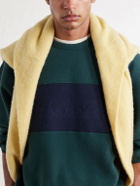 Aimé Leon Dore - Logo-Embroidered Two-Tone Fleece Sweatshirt - Green